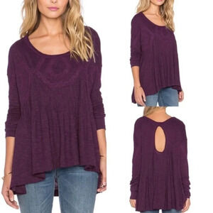 Free People African Violet New Hope Babydoll Shirt